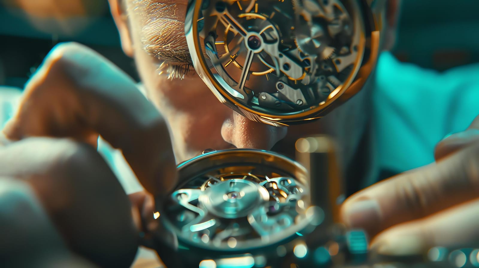 Orologiaio esperto ripara un orologio di pregio